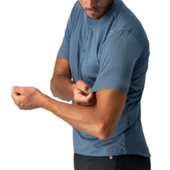 Castelli Tech 2 Polo Shirt - Men's -Castelli LIGSTEBLU D2