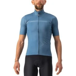 Castelli Pro Thermal Mid Short-Sleeve Jersey - Men's -Castelli STEBLU 1