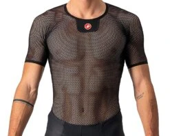 Castelli Core Mesh 3 Short Sleeve Base Layer (Black) (L/XL)