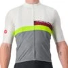 Castelli A Blocco Short Sleeve Jersey (Ivory/Electric Lime/Sedona Sage) (S)