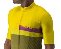 Castelli A Blocco Short Sleeve Jersey (Amethyst/Green Apple/Avocado Green) (S) -Castelli a4522017782 2 3