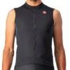 Castelli Entrata VI Sleeveless Jersey (Light Black/Light Steel Blue/Pop Orange) (S)