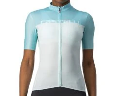Castelli Women's Velocissima Short Sleeve Jersey (Light Aqua/Skylight) (S)