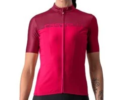 Castelli Women's Velocissima Short Sleeve Jersey (Persian Red/Bordeaux) (S)