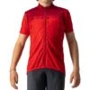 Castelli Youth Neo Prologo Short Sleeve Jersey (Red/Pro Red) (Youth XL)
