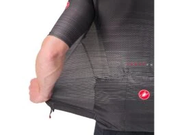 Castelli Aero Race 6.0 Short Sleeve Jersey (Light Black) (S) -Castelli a4523009085 2 3