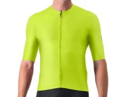 Castelli Aero Race 6.0 Short Sleeve Jersey (Electic Lime) (L)