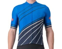 Castelli Speed Strada Short Sleeve Jersey (Drive Blue/Belgian Blue) (S)