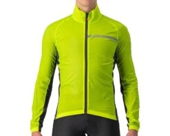 Castelli Men's Squadra Stretch Jacket (Electric Lime/Dark Grey) (S)