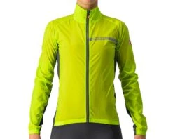 Castelli Women's Squadra Stretch Jacket (Electric Lime/Dark Grey) (S)