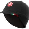 Castelli Difesa Thermal Cap (Black/Red) (Universal Adult)