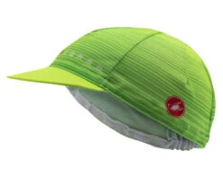 Castelli Rosso Corsa Cycling Cap (Electric Lime) (Universal Adult)