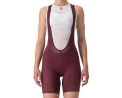 Castelli Women's Prima Bib Shorts (Deep Bordeaux/Persian Red) (S)