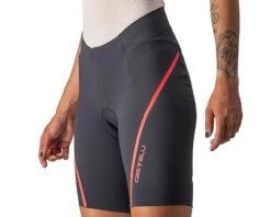 Castelli Women's Velocissima 3 Shorts (Dark Grey/Brilliant Pink) (XL)
