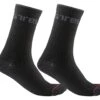 Castelli Distanza 20 Socks (Black) (S/M)