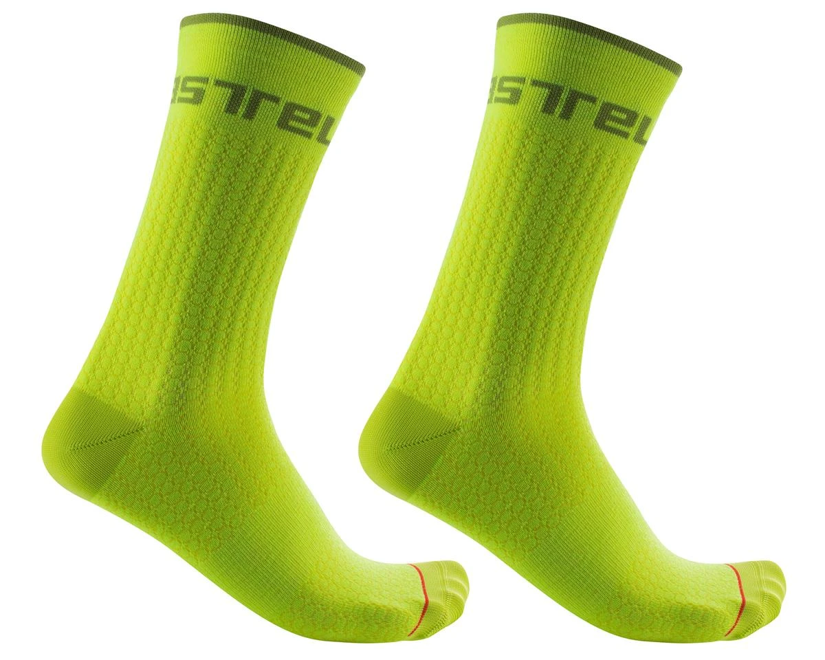 Castelli Distanza 20 Socks (Electric Lime) (L/XL) 1 Castelli Distanza 20 Socks (Electric Lime) (L/XL)